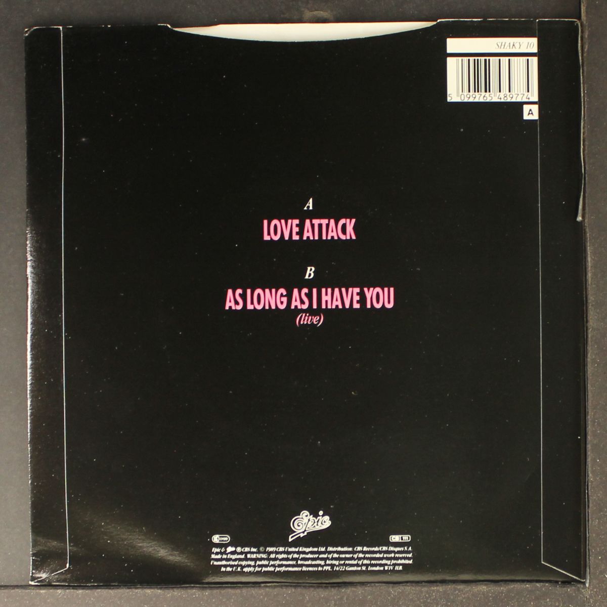 love attack / as long as i have you by SHAKIN' STEVENS