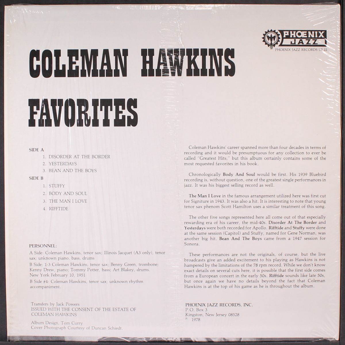 favorites by COLEMAN HAWKINS