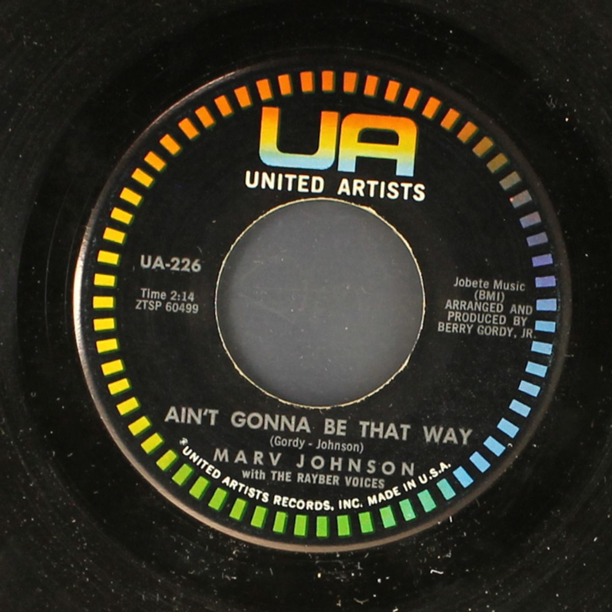 ain't gonna be that way / all the love i got by MARV JOHNSON