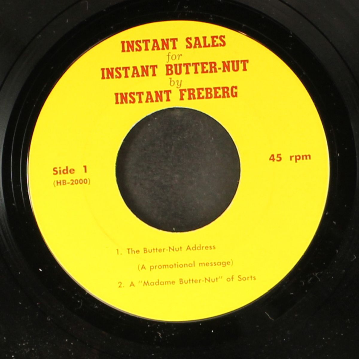 instant sales for instant butter-nut by STAN FREBERG