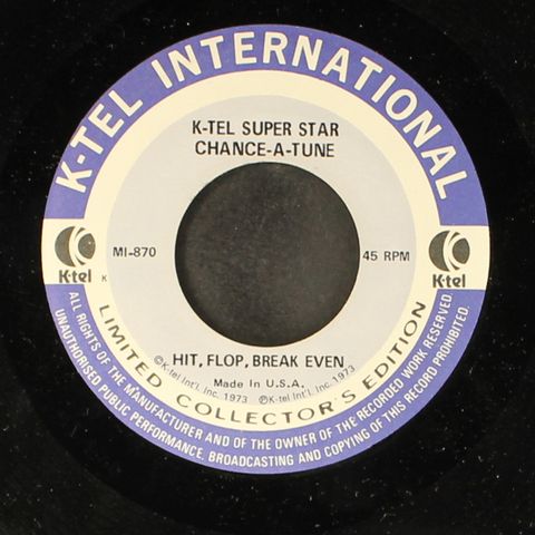K-TEL SUPER STAR CHANCE-A-TUNE