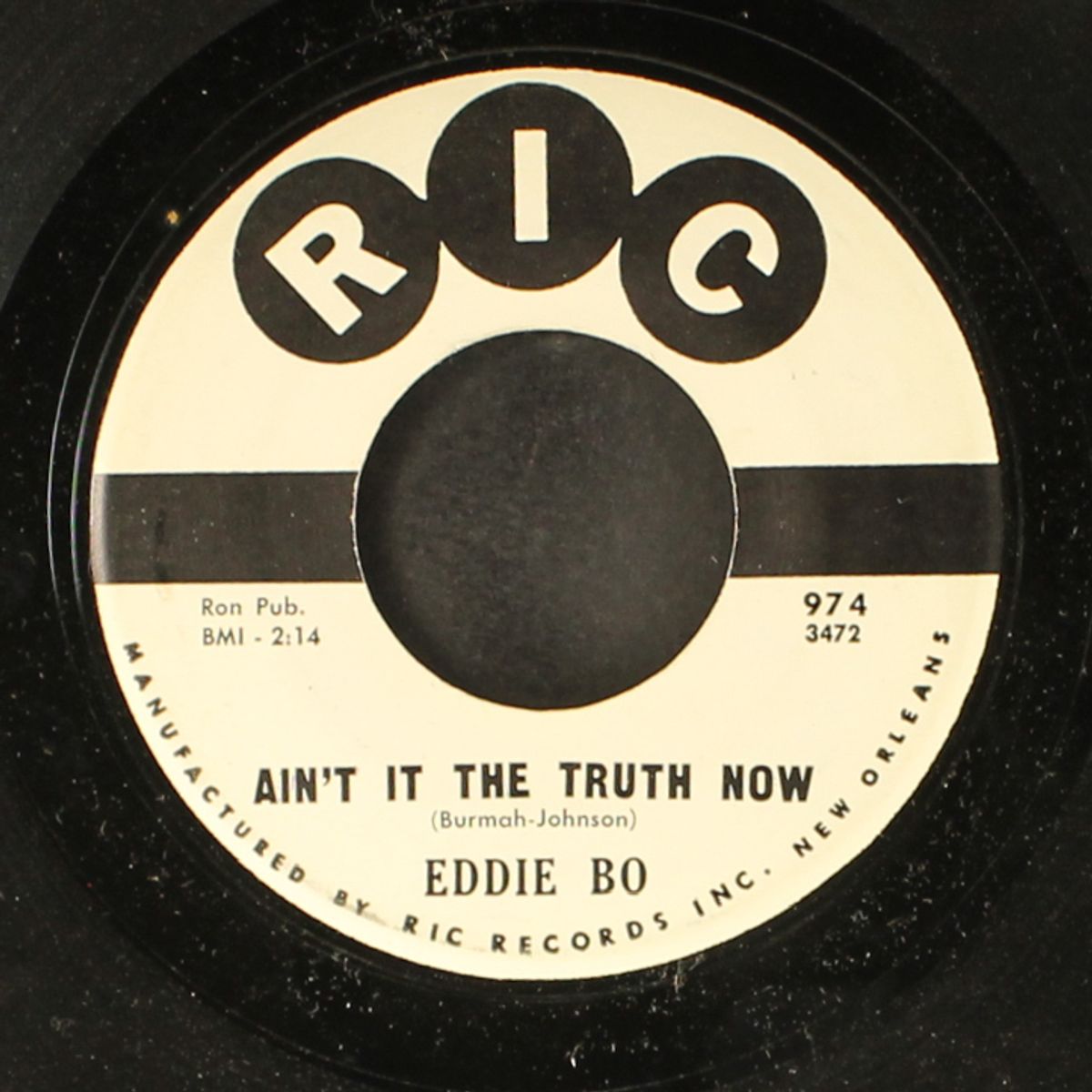 ain't it the truth now by EDDIE BO