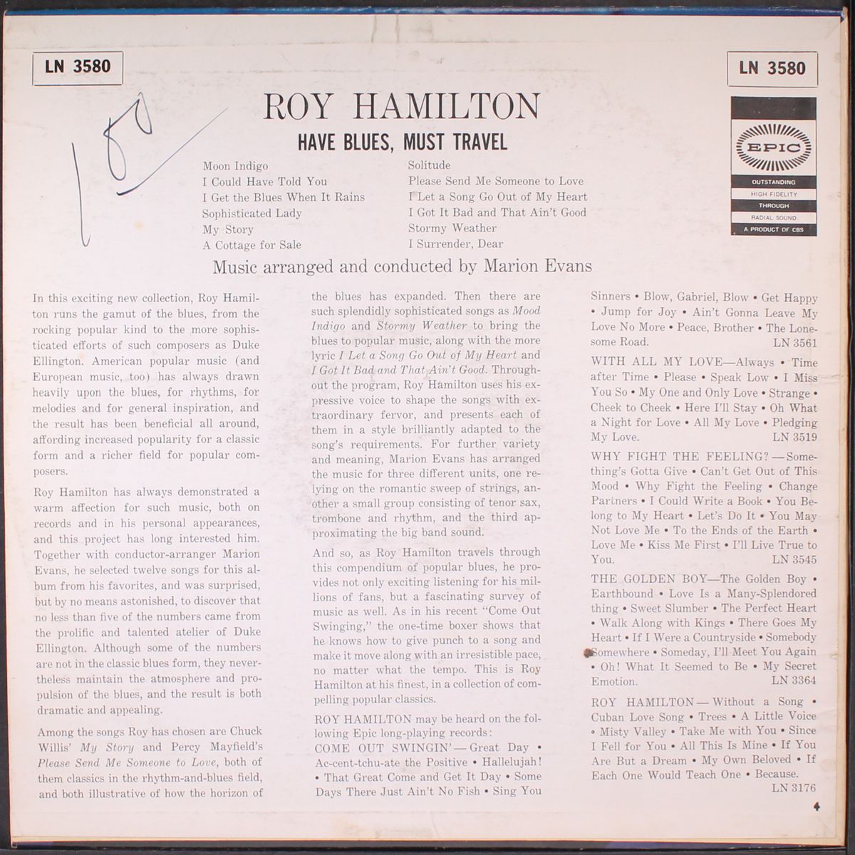 have blues must travel by ROY HAMILTON