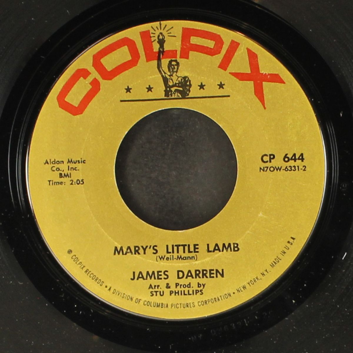 mary's little lamb by JAMES DARREN