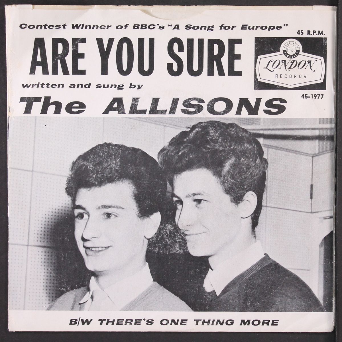 are you sure by ALLISONS