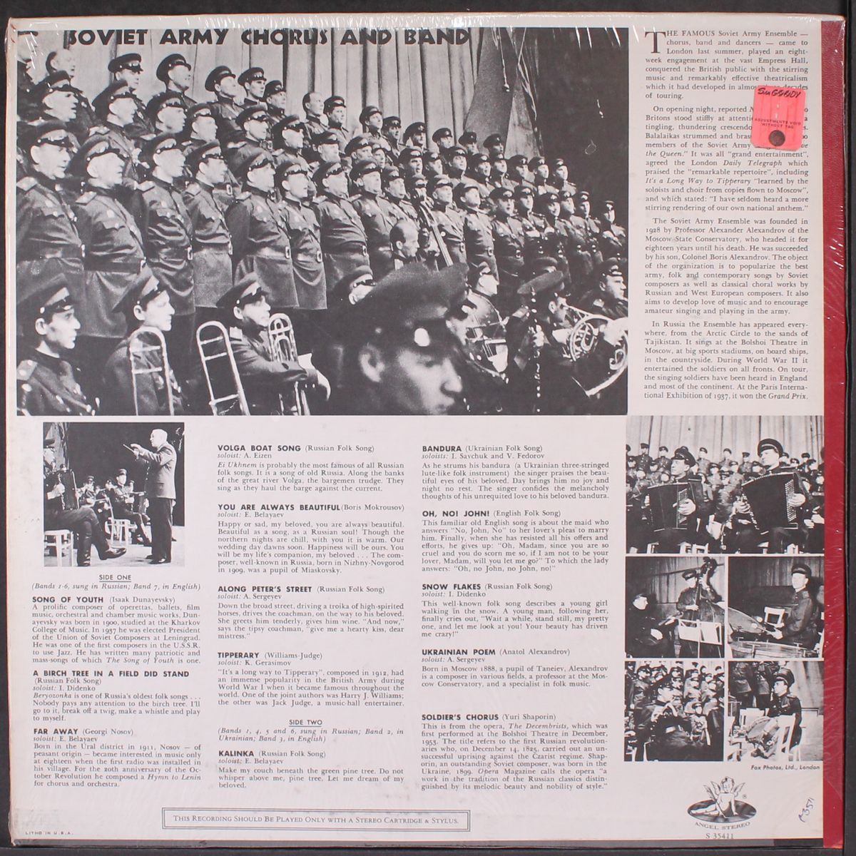 soviet army chorus & band by SOVIET ARMY CHORUS & BAND