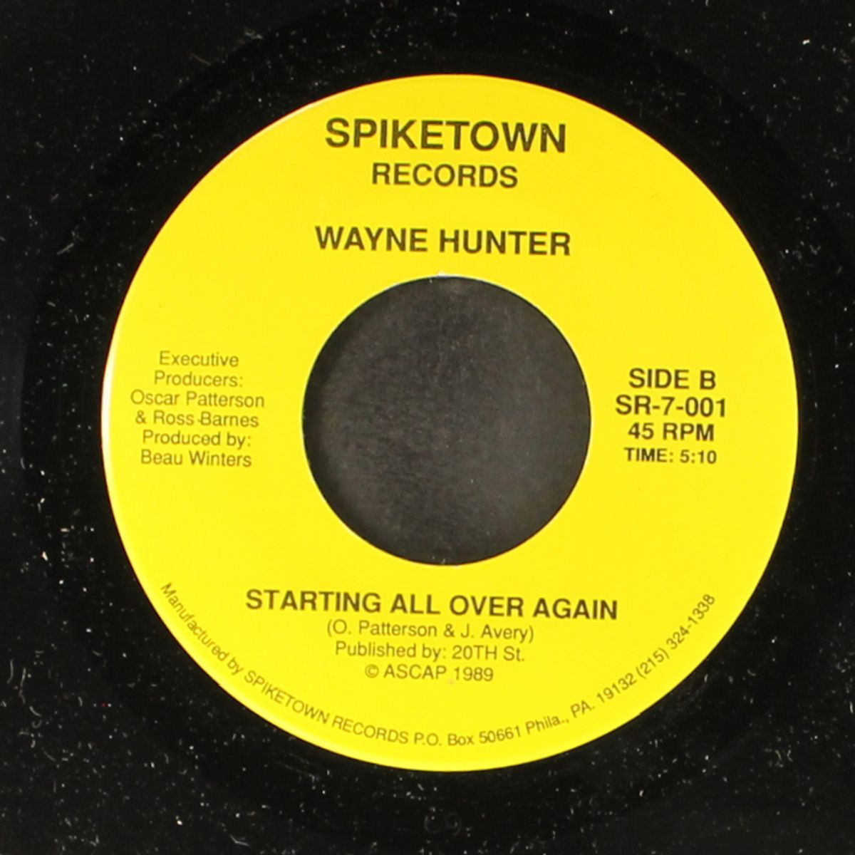 starting all over again / o-o-h, i can't get over you by WAYNE HUNTER
