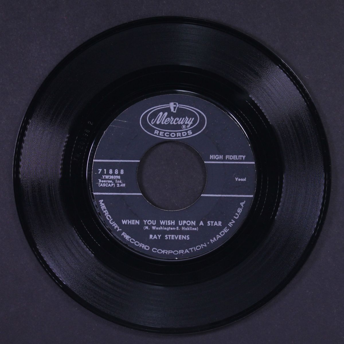 scratch my back / when you wish upon a star by RAY STEVENS