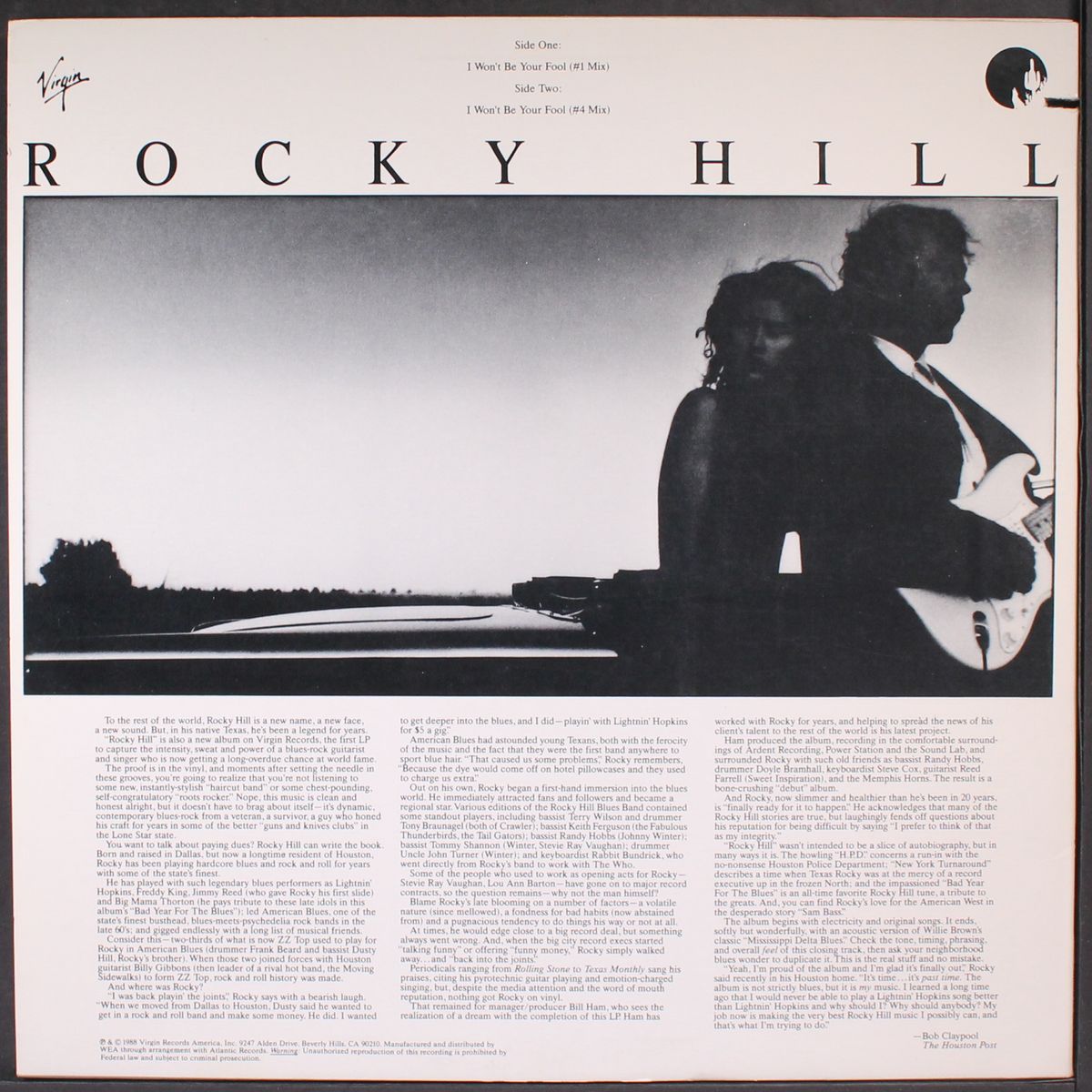i won't be your fool by ROCKY HILL