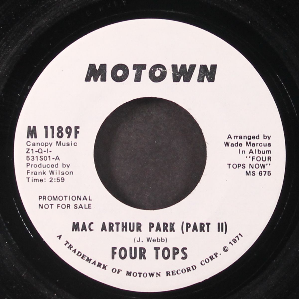 mac arthur park (part 2) / same by FOUR TOPS