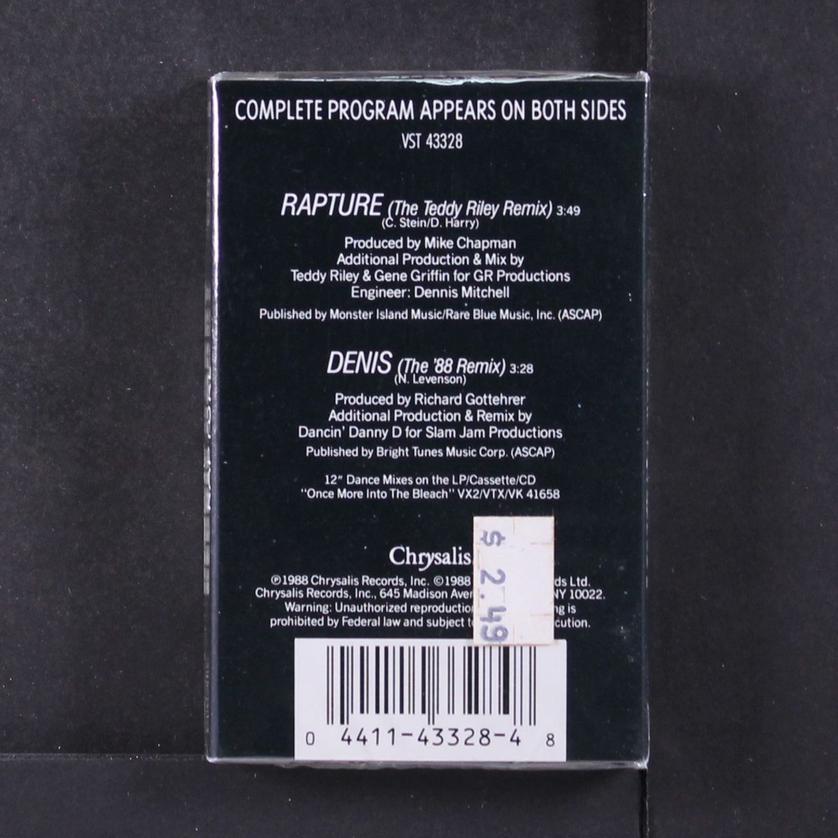 rapture (teddy riley remix) by DEBBIE HARRY