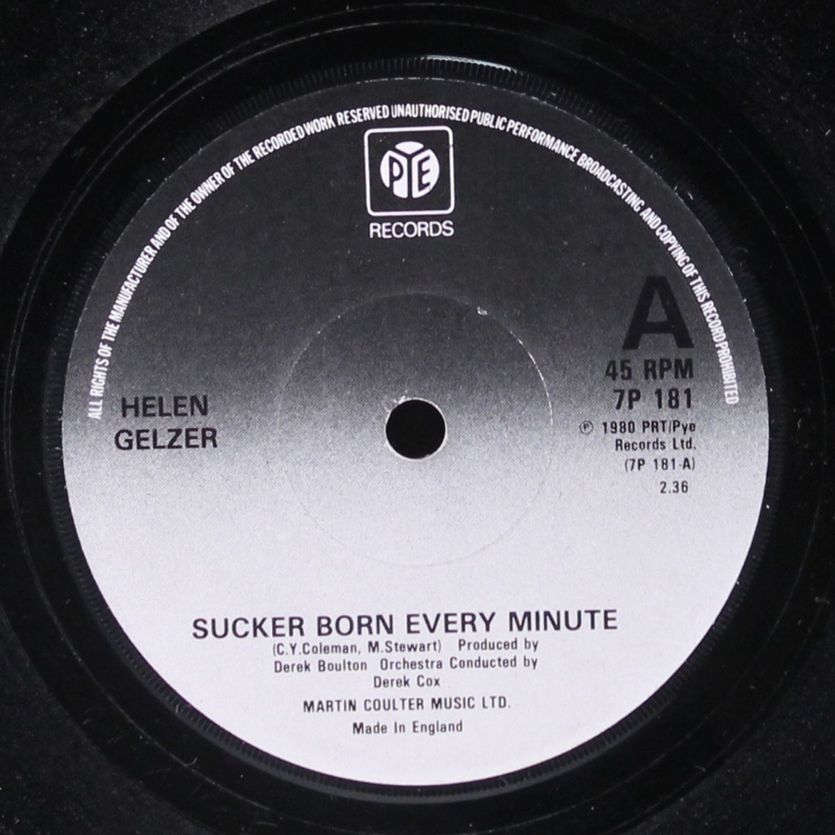 sucker born every minute by HELEN GELZER