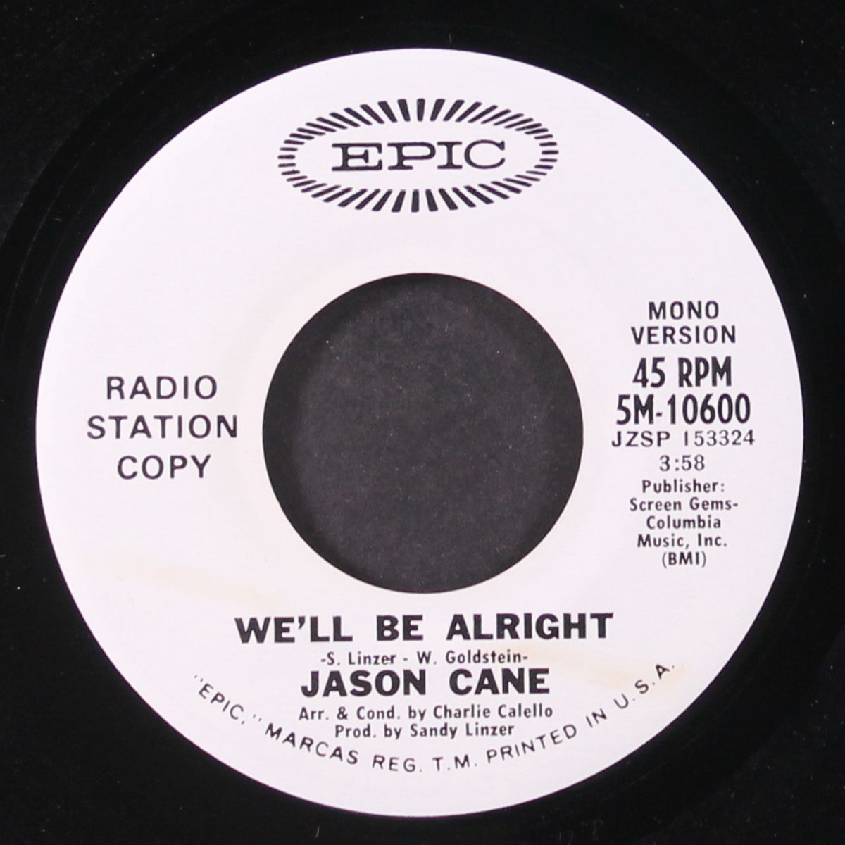 we'll be alright by JASON CANE