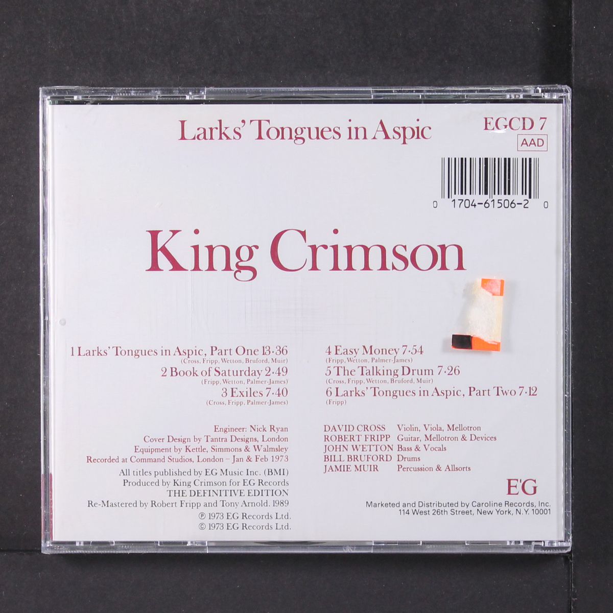 larks' tongue in aspic by KING CRIMSON