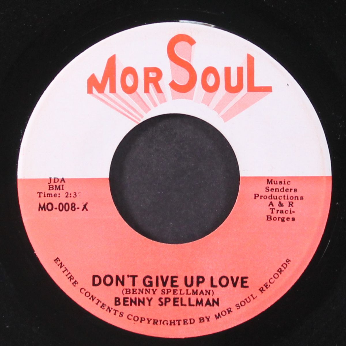 don't give up love / foolish man by BENNY SPELLMAN