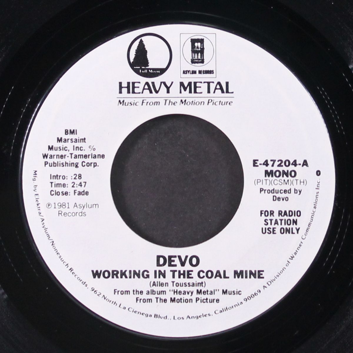 working in a coal mine / mono by DEVO