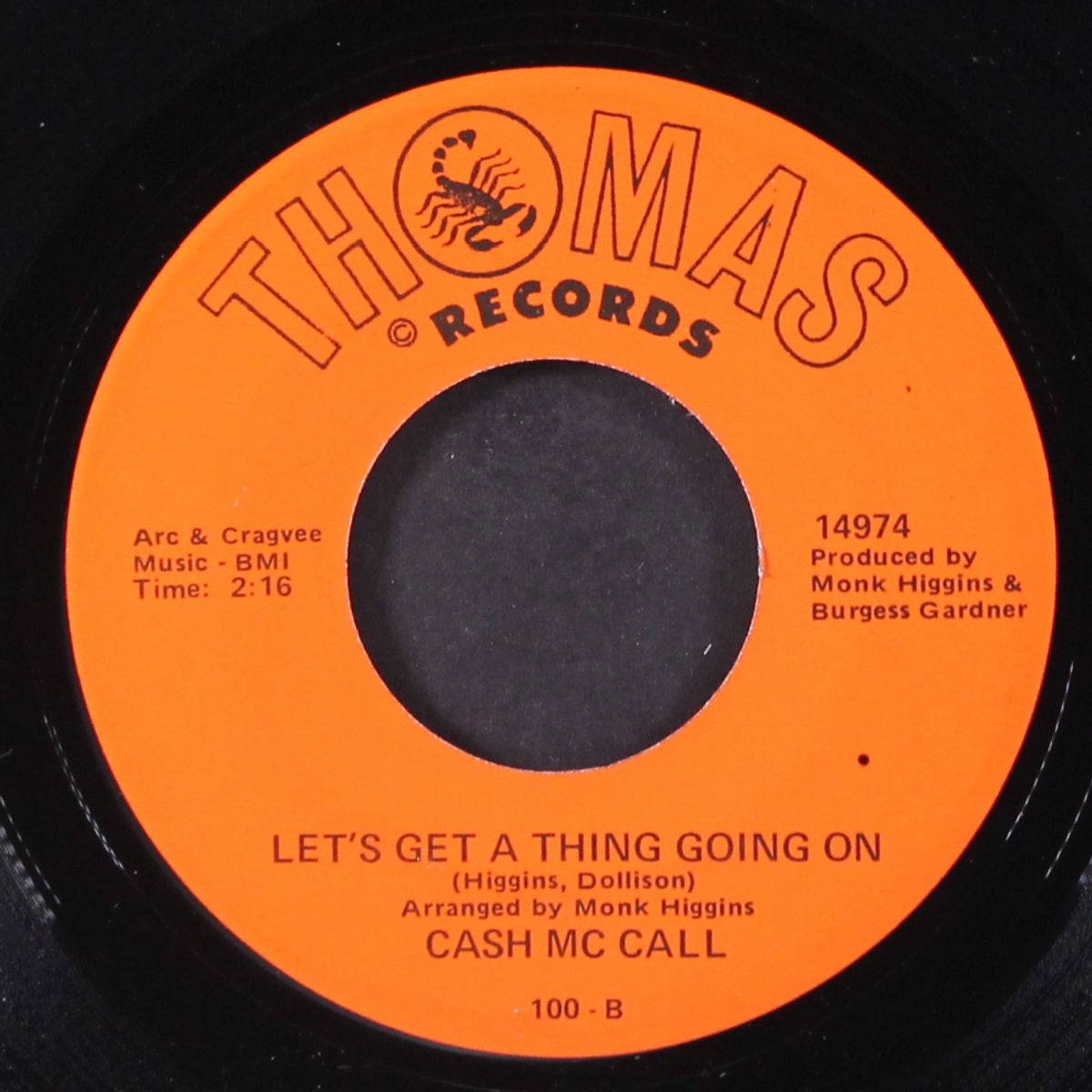 when you wake up / let's get a thing going on by CASH MCCALL
