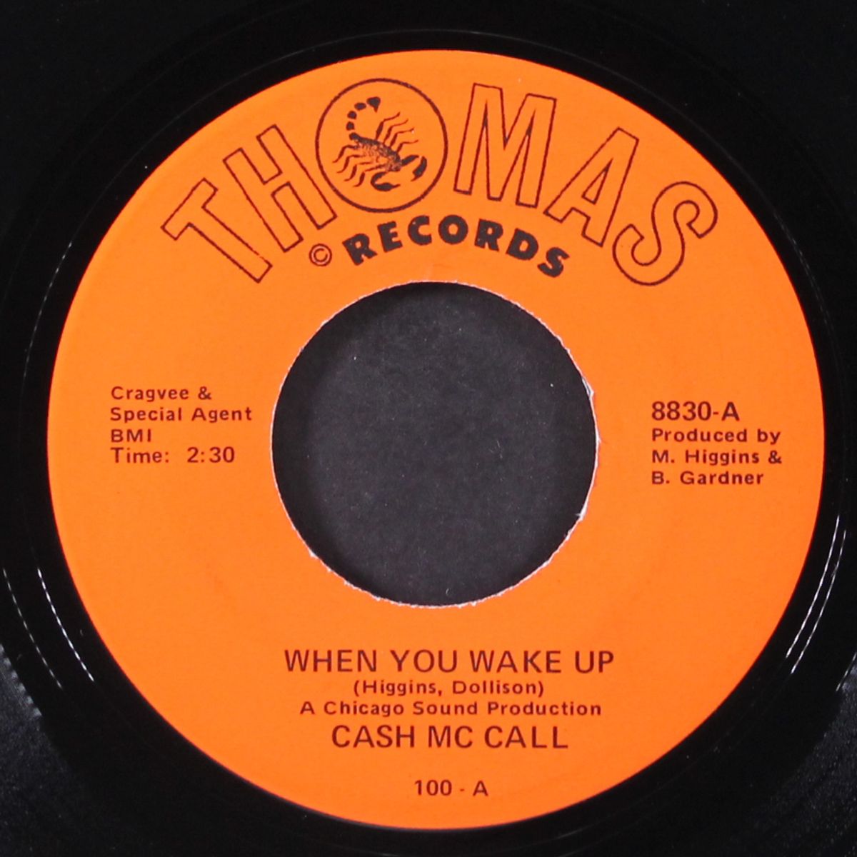 when you wake up / let's get a thing going on by CASH MCCALL