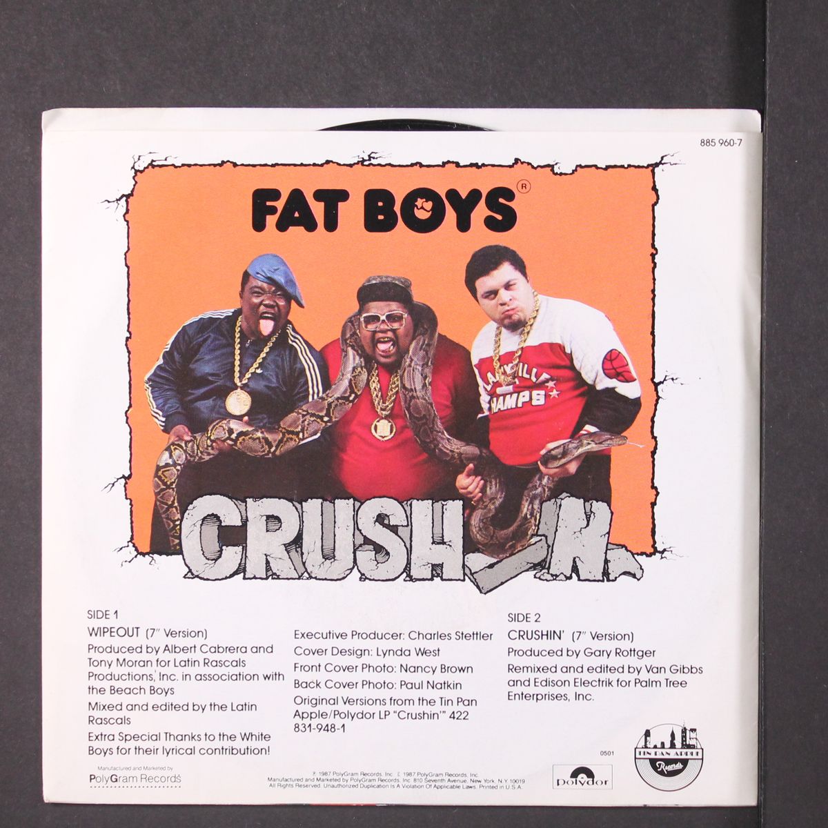 wipeout / crushin' by FAT BOYS