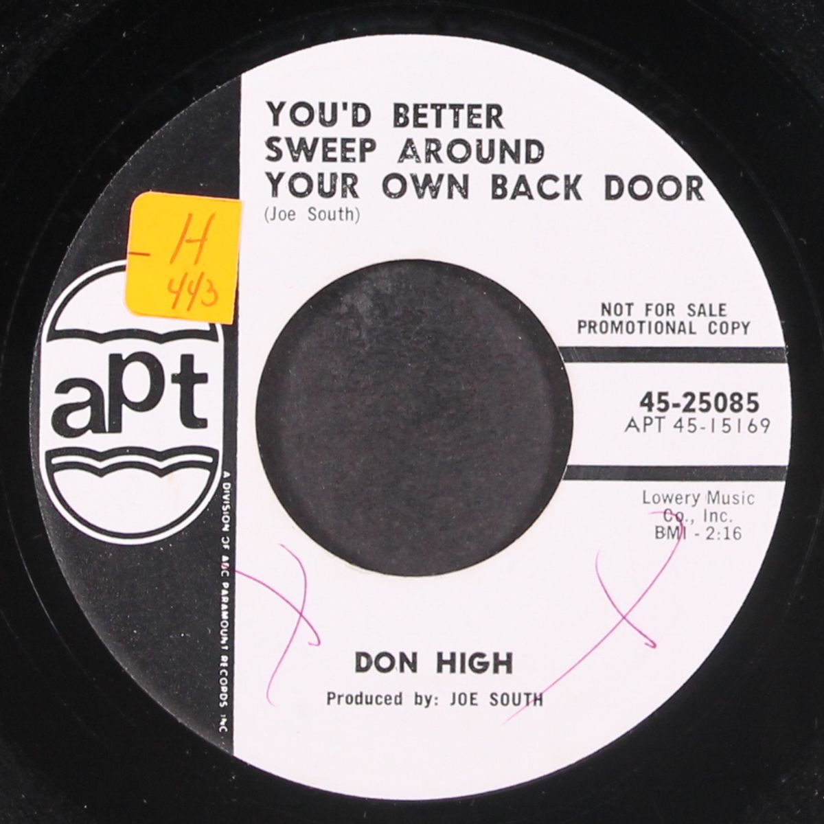 you better sweep around your own back door by DON HIGH