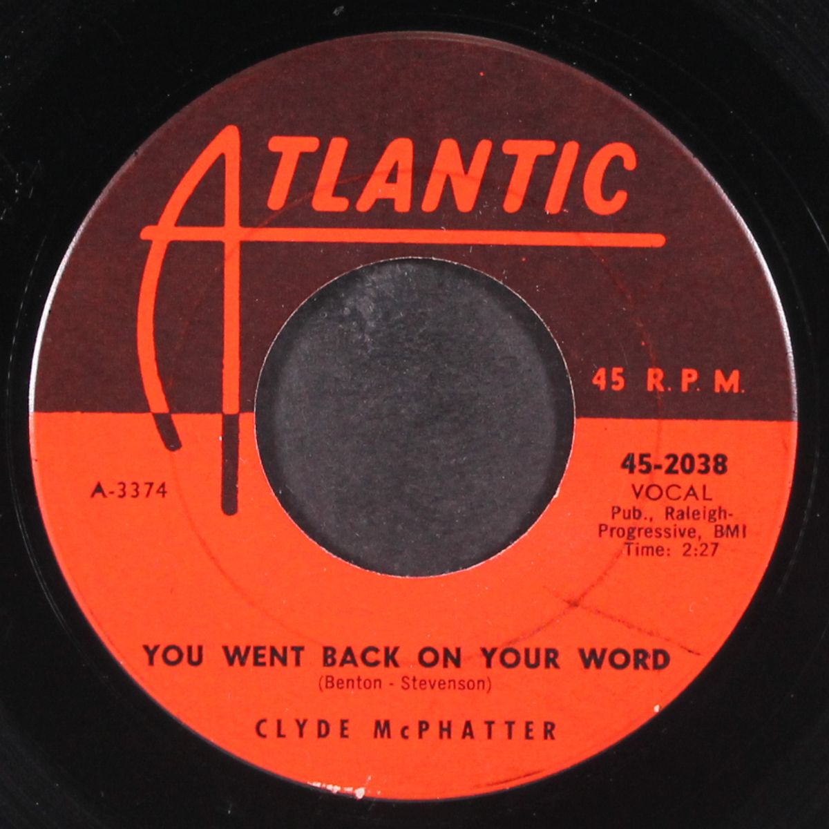 you went back on your word / there you go by CLYDE MCPHATTER