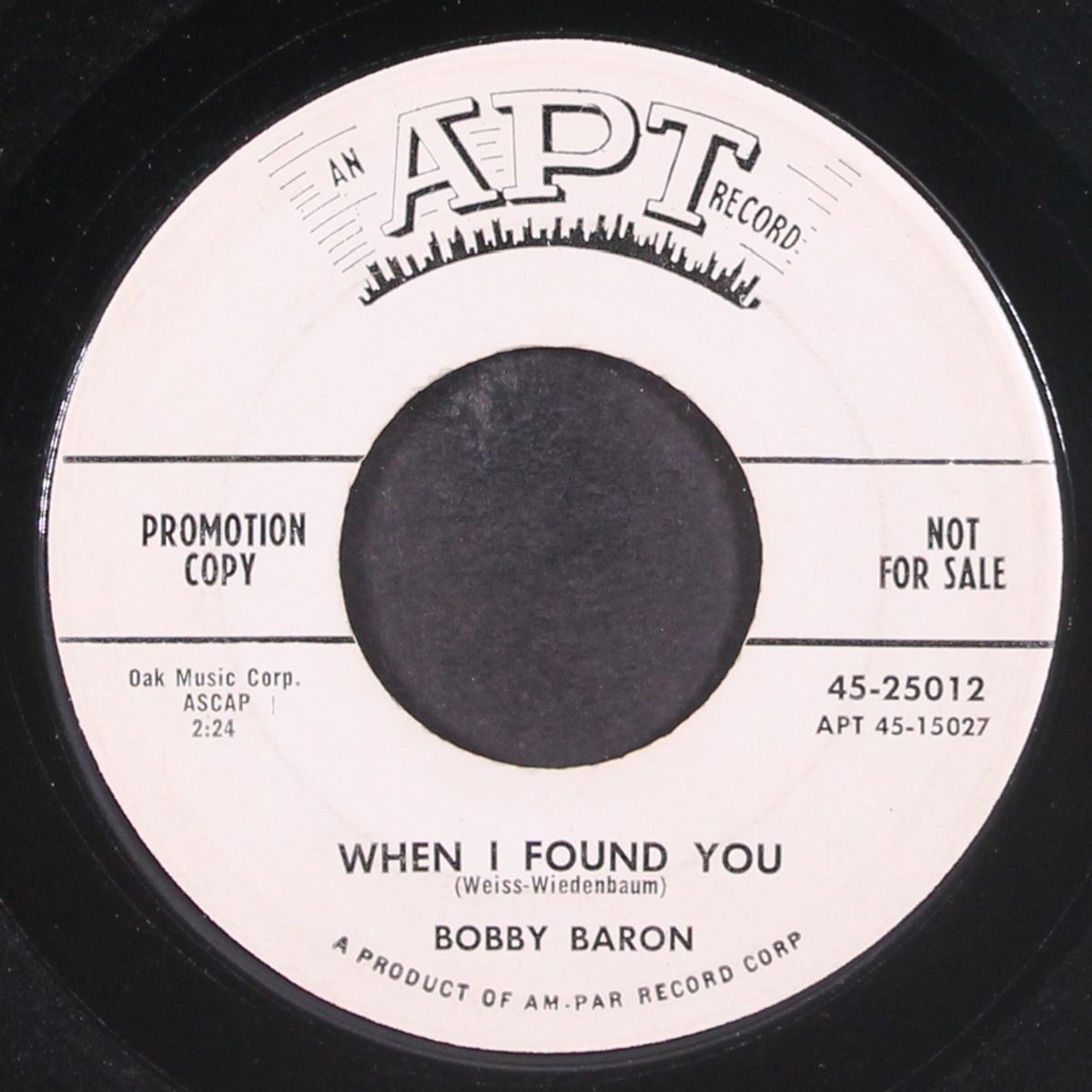 when i found you by BOBBY BARON