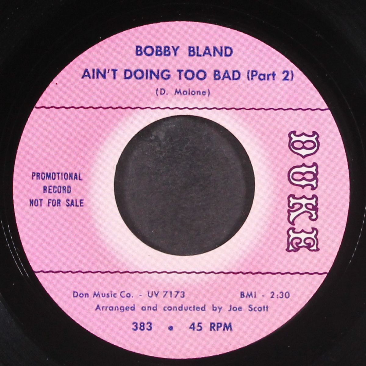aint doing too bad / pt. 2 by BOBBY BLAND