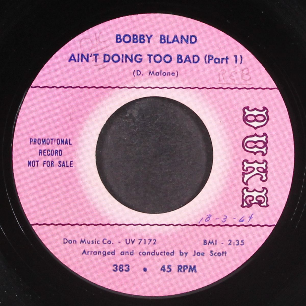 aint doing too bad / pt. 2 by BOBBY BLAND
