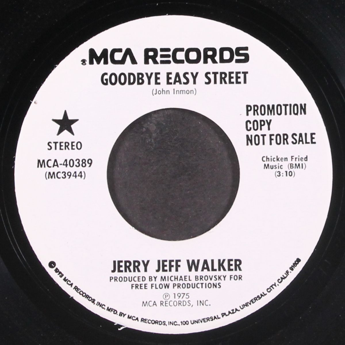 goodbye easy street by JERRY JEFF WALKER