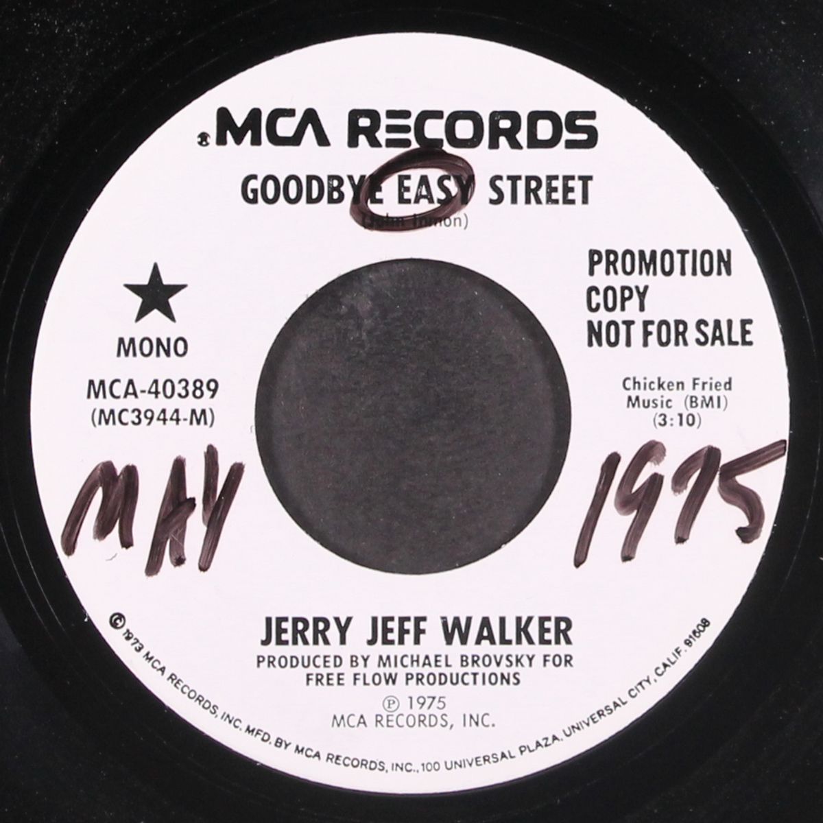 goodbye easy street by JERRY JEFF WALKER