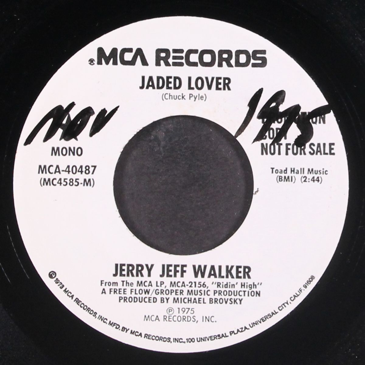 jaded lover by JERRY JEFF WALKER