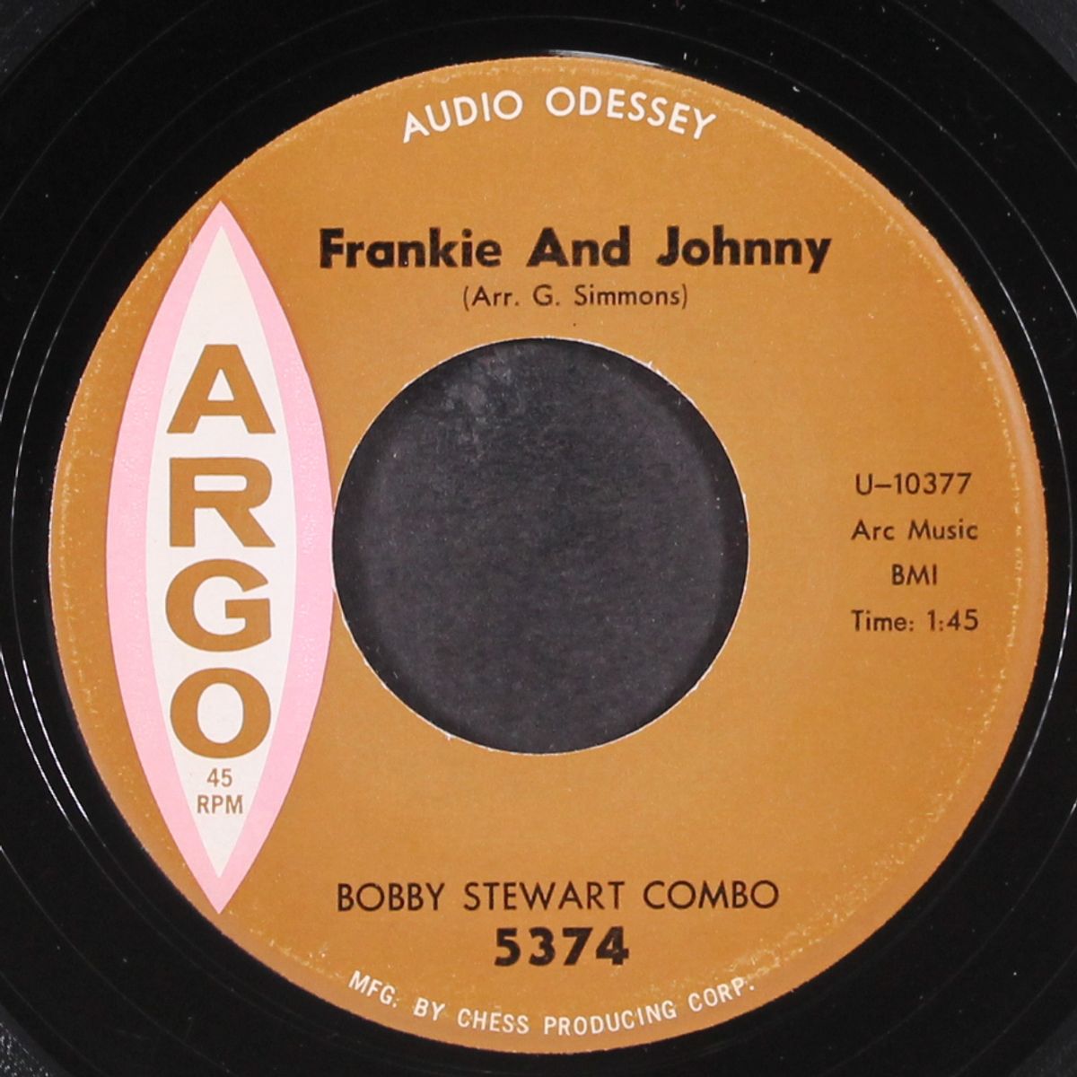 cold, cold heart / frankie and johnny by BOBBY STEWART COMBO