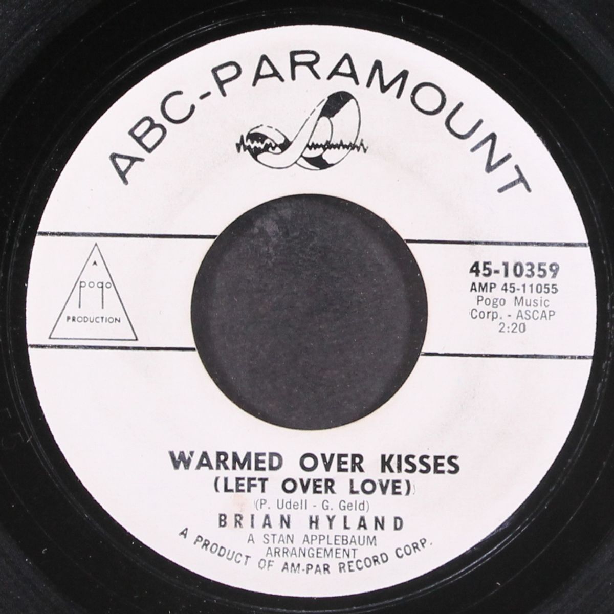 warmed over kisses by BRIAN HYLAND