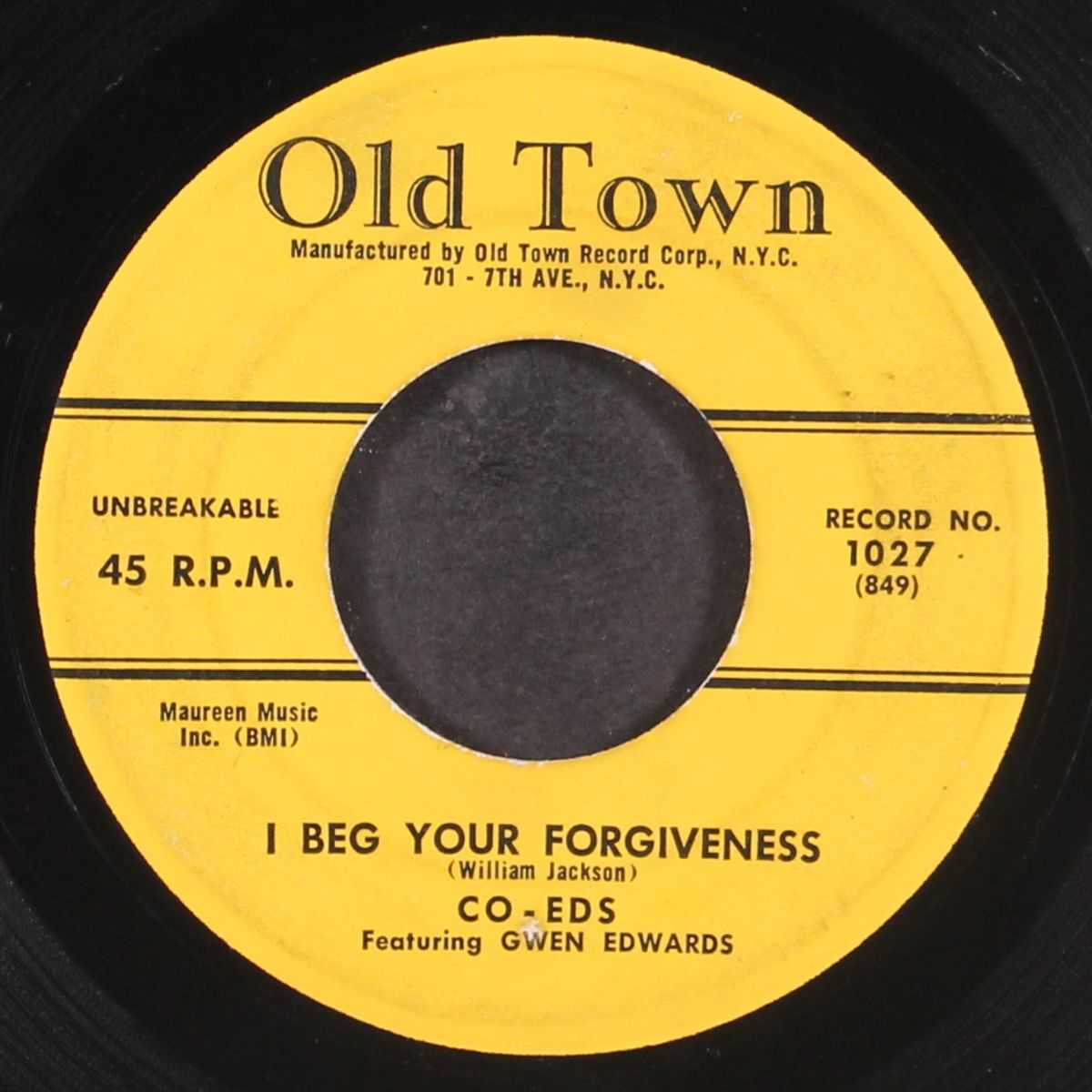 love you baby all the time / i beg your forgiveness by CO-EDS