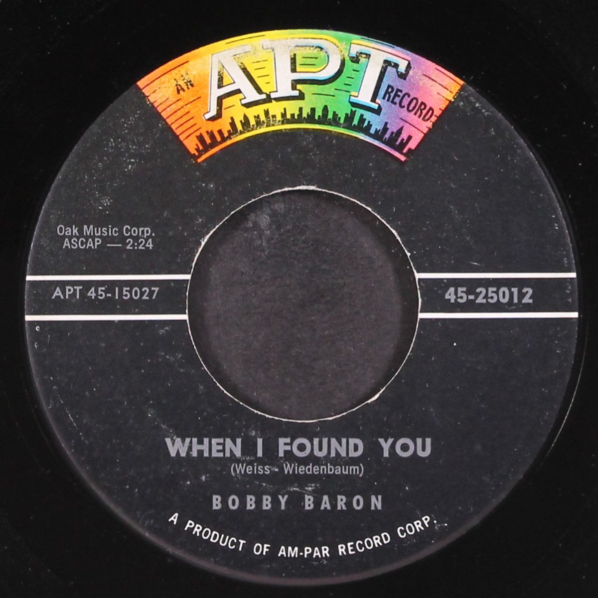 when i found you / silly milly by BOBBY BARON