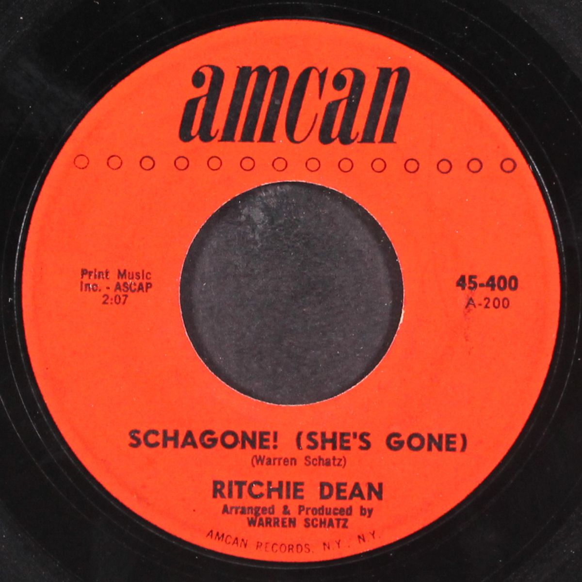 now you tell me / schagone! (she's gone) by RITCHIE DEAN