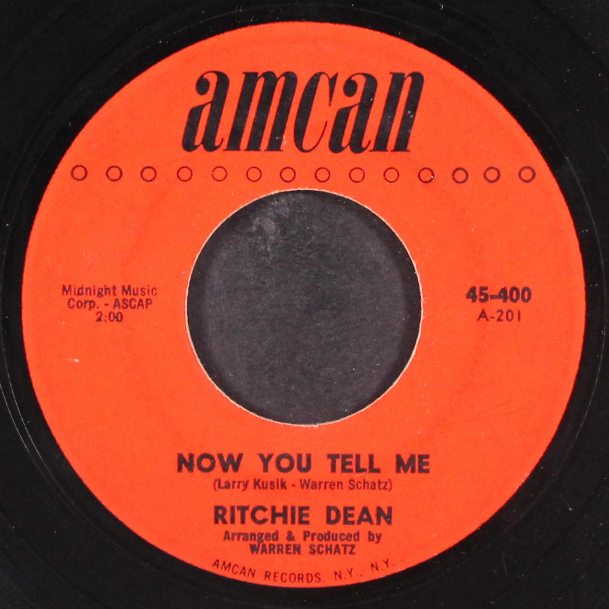 now you tell me / schagone! (she's gone) by RITCHIE DEAN