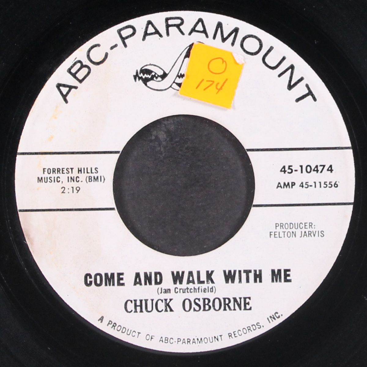 come and walk with me / cruel heartbreaker by CHUCK OSBORNE