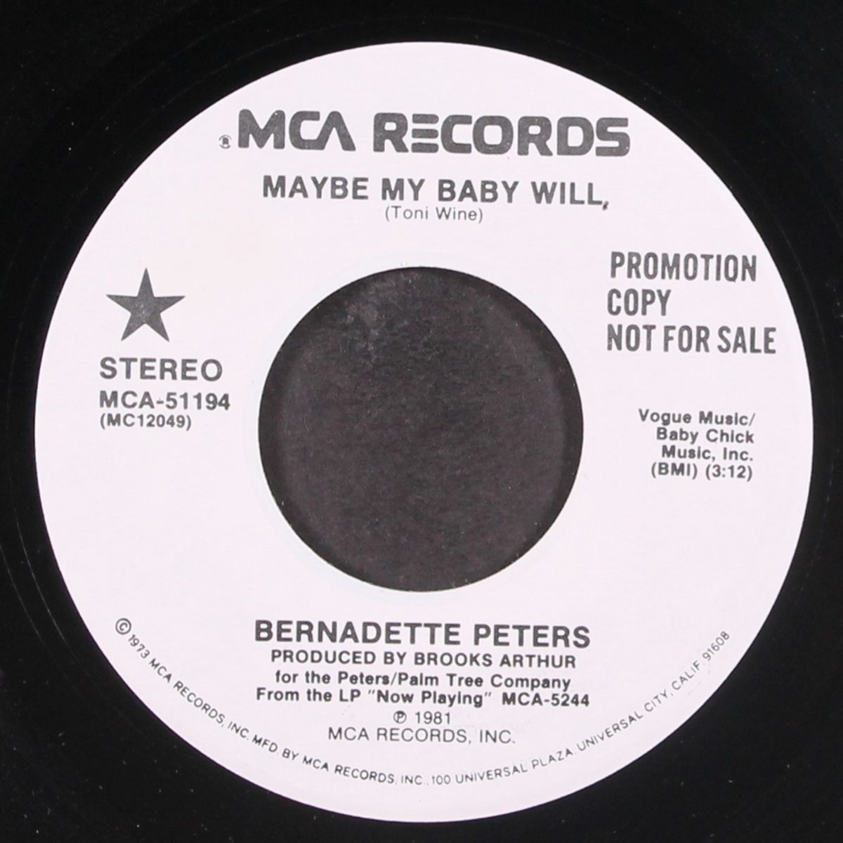 maybe my baby will / same by BERNADETTE PETERS