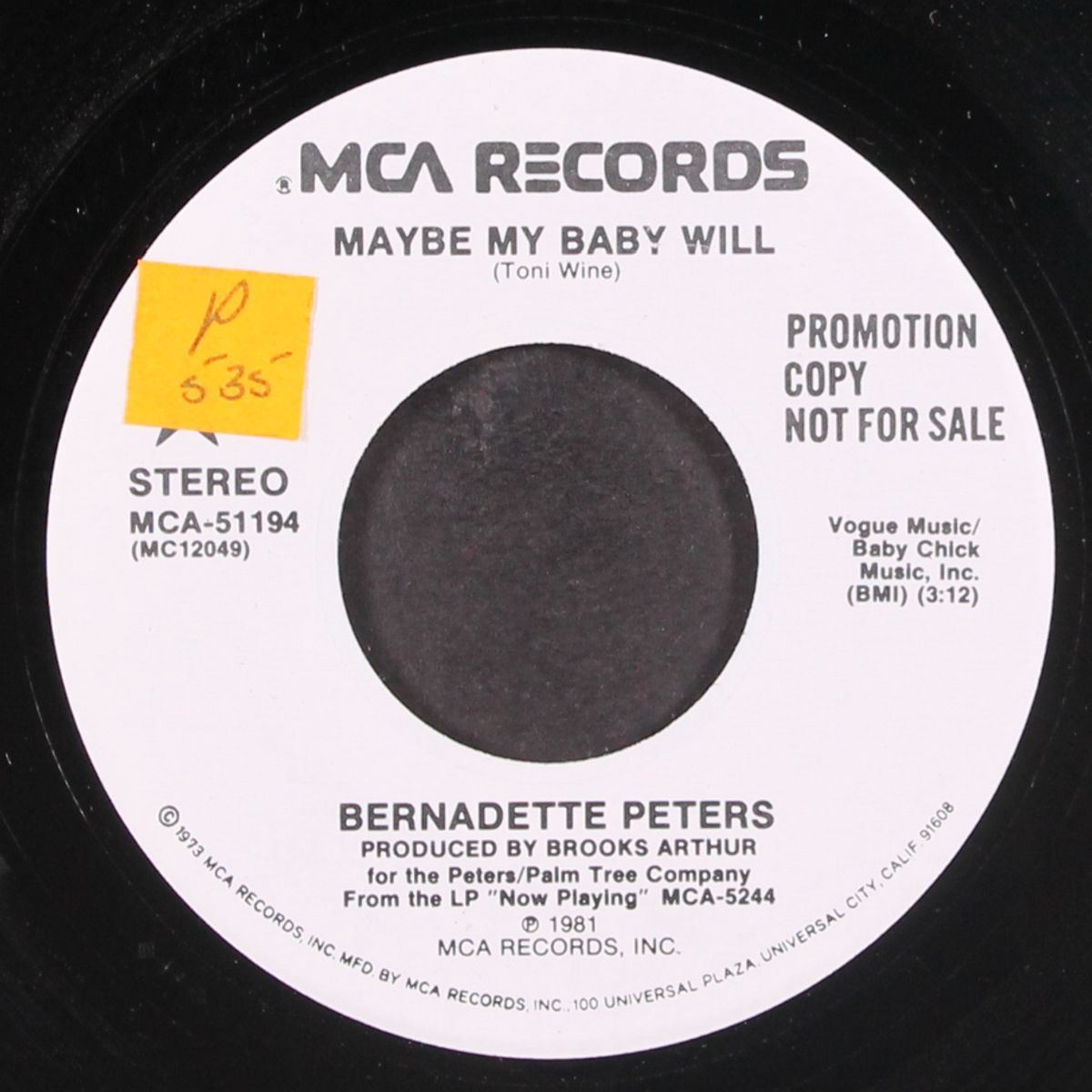 maybe my baby will / same by BERNADETTE PETERS
