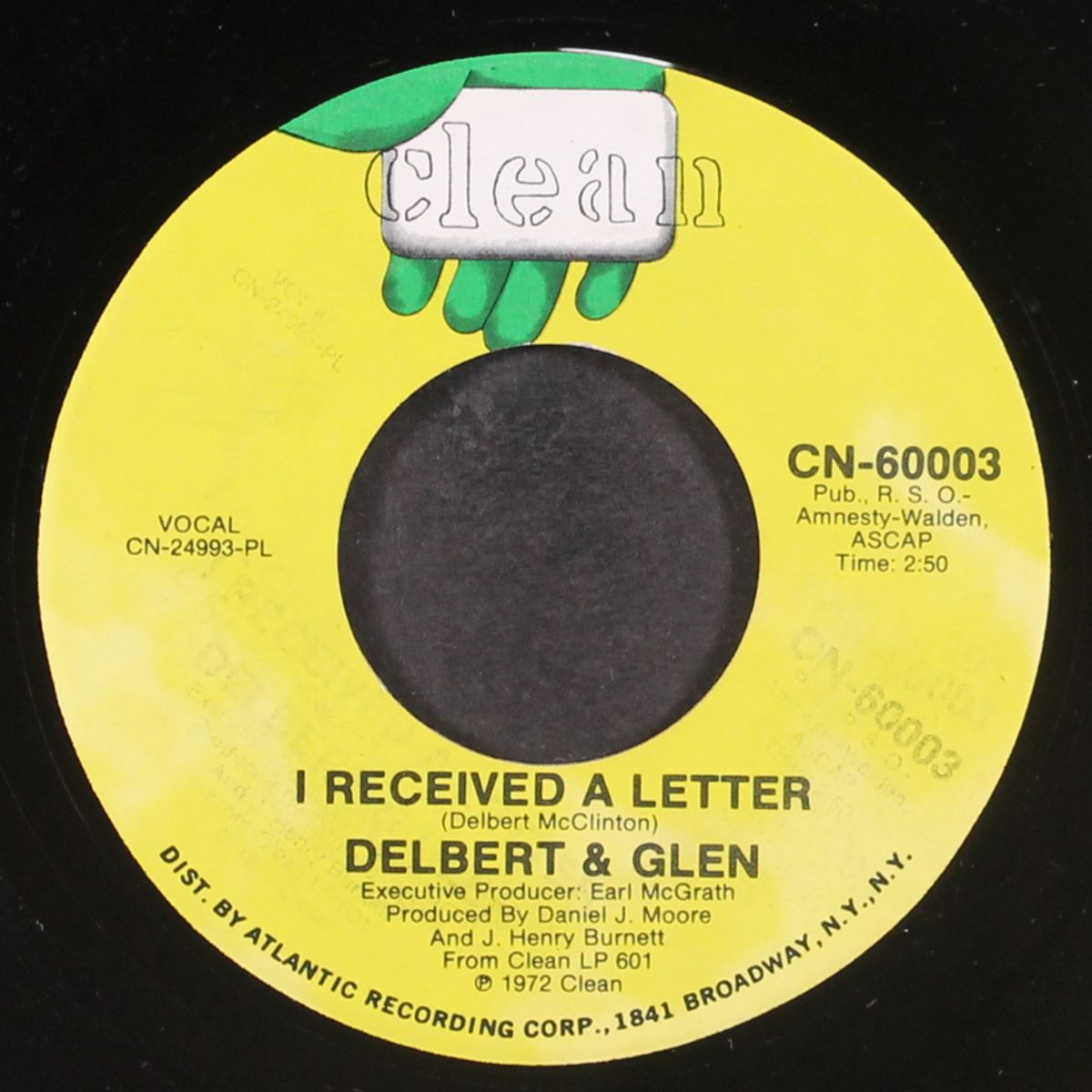 i received a letter / i feel the burden by DELBERT & GLEN