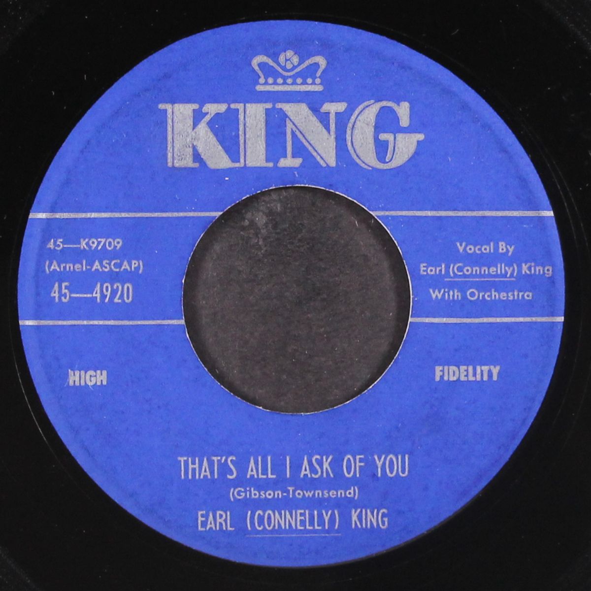 that's all i ask of you / look me in the eye by EARL (CONNELLY) KING