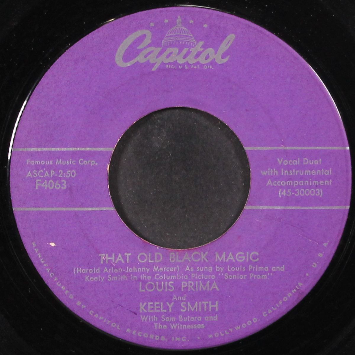 that old black magic by LOUIS PRIMA & KEELY SMITH