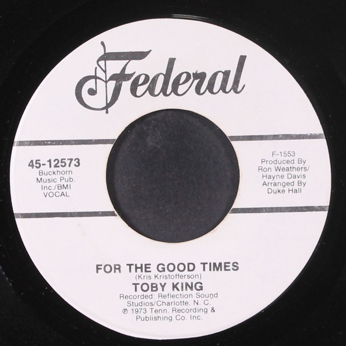 mr. tuff stuff / for the good times by TOBY KING