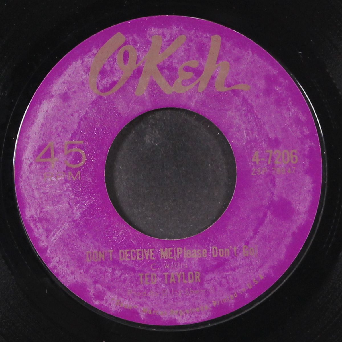 if it wasn't for you / don't deceive me by TED TAYLOR