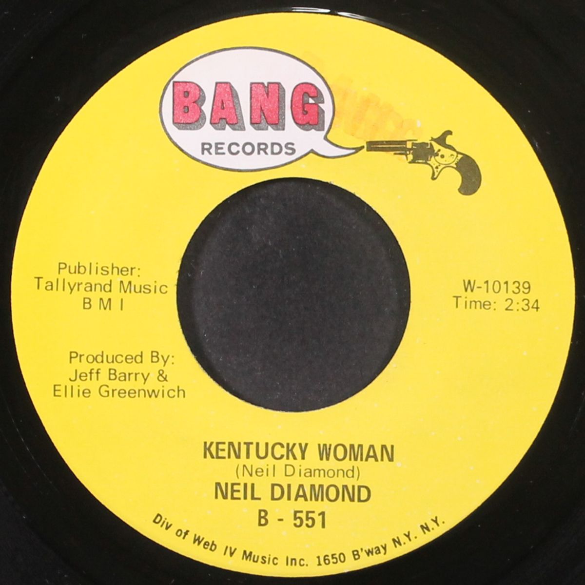 kentucky woman / the time is now by NEIL DIAMOND