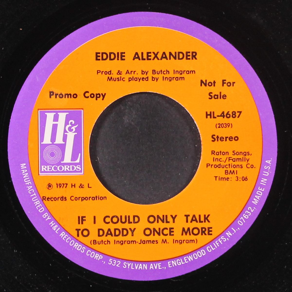 if i could only talk to daddy once more / same by EDDIE ALEXANDER