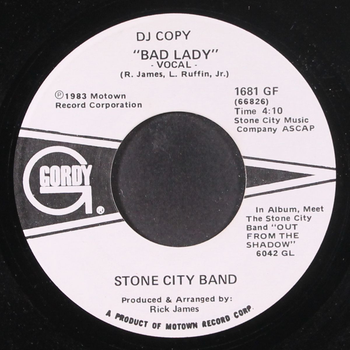 bad lady / same by STONE CITY BAND