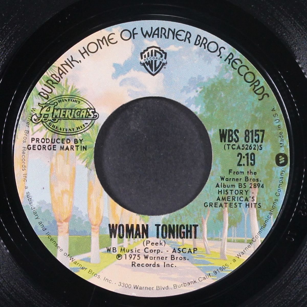 woman tonight / bell tree by AMERICA