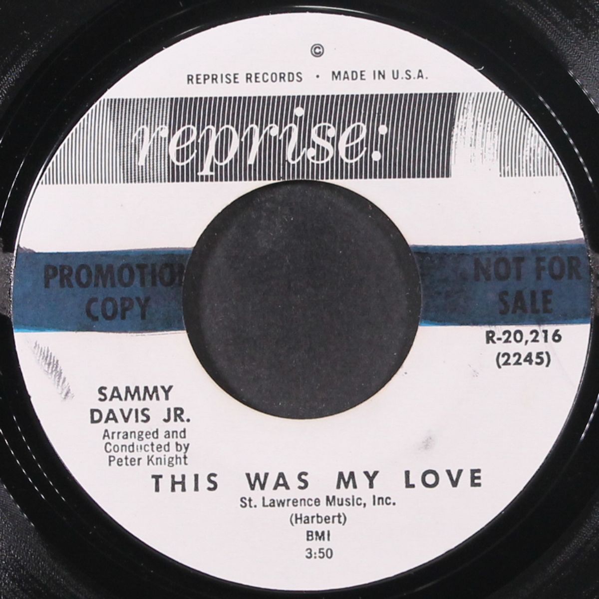 the shelter of your arms / this was my love by SAMMY DAVIS, JR.
